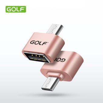 Golf Micro USB 3.0 OTG Sync Charging Adapter Connector-ทอง Golf Micro USB 3.0 OTG Sync Charging Adapter Connector-ทอง