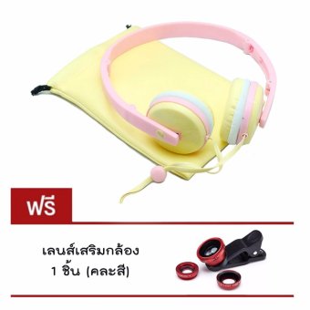 DT หูฟังมาการอง แบบครอบหู SIBYL MACARONS EARPHONE รุ่น X-18 แถมฟรี เลนส์เสริมกล้อง DT หูฟังมาการอง แบบครอบหู SIBYL MACARONS EARPHONE รุ่น X-18 แถมฟรี เลนส์เสริมกล้อง