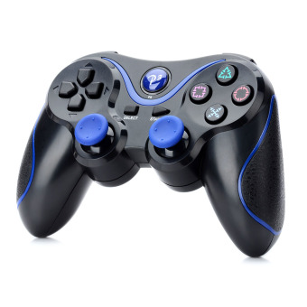 ไร้สายบลูทูธ Dualshock V3.0 คอนโทรลเลอร์สำหรับ Sony PS3 PlayStation 3 สีดำ+สีน้ำเงิน ไร้สายบลูทูธ Dualshock V3.0 คอนโทรลเลอร์สำหรับ Sony PS3 PlayStation 3 สีดำ+สีน้ำเงิน