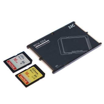 แผ่นเก็บ SD Card 4ช่อง ขนาดเล็กเท่านามบัตร(Black) แผ่นเก็บ SD Card 4ช่อง ขนาดเล็กเท่านามบัตร(Black)