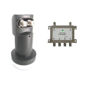 Mastersat หัว LNB Universal สำหรับ จาน Ku band แบบ 2 ขั้ว พร้อม Multi Switch 2x4 สำหรับดูเครื่องรับดาวเทียม Ku band 3- 4 จุด Mastersat หัว LNB Universal สำหรับ จาน Ku band แบบ 2 ขั้ว พร้อม Multi Switch 2x4 สำหรับดูเครื่องรับดาวเทียม Ku band 3- 4 จุด