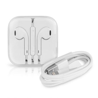 Lightning to USB Cable 1M + หูฟัง earpods พร้อมรีโมทและไมโครโฟน Lightning to USB Cable 1M + หูฟัง earpods พร้อมรีโมทและไมโครโฟน
