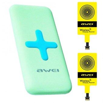 Awei Wireless Charging Power Bank iPhone รุ่น P98K (เขียว)+Wireless Charging iPhone,Android Awei Wireless Charging Power Bank iPhone รุ่น P98K (เขียว)+Wireless Charging iPhone,Android