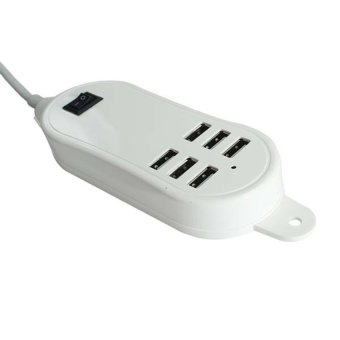 i-Unique 25W USB Desktop Charger 6 Ports ( สีขาว) i-Unique 25W USB Desktop Charger 6 Ports ( สีขาว)