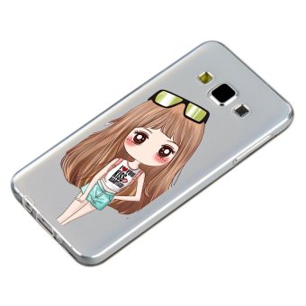 HugCase TPU เคส Samsung Galaxy A8เคสโทรศัพท์พิมพ์ลาย Kiss Girl เนื้อบาง 0.3 mm HugCase TPU เคส Samsung Galaxy A8เคสโทรศัพท์พิมพ์ลาย Kiss Girl เนื้อบาง 0.3 mm