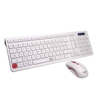MD-tech Keyboard+Mouse คีย์บอร์ด+เมาส์ ไร้สาย รุ่น K7+M199 (White) MD-tech Keyboard+Mouse คีย์บอร์ด+เมาส์ ไร้สาย รุ่น K7+M199 (White)