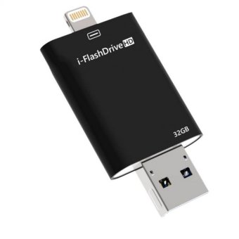 i-FlashDrive HD 32Gb แฟลชไดร์ฟสำรองข้อมูลสำหรับ iPhone,IPad (Black) i-FlashDrive HD 32Gb แฟลชไดร์ฟสำรองข้อมูลสำหรับ iPhone,IPad (Black)