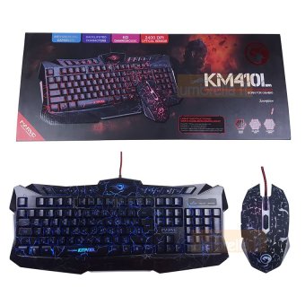 Marvo Set Keyboard+Mouse ชุดคีย์บอร์ด + เมาส์ ไฟ 3 สี รุ่น KM410L - (สีดำ) Marvo Set Keyboard+Mouse ชุดคีย์บอร์ด + เมาส์ ไฟ 3 สี รุ่น KM410L - (สีดำ)