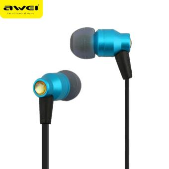 AWEI ES-800M หูฟังชนิดใส่ในหู Super Deep In-ear earphone (สีฟ้า) - intl AWEI ES-800M หูฟังชนิดใส่ในหู Super Deep In-ear earphone (สีฟ้า) - intl