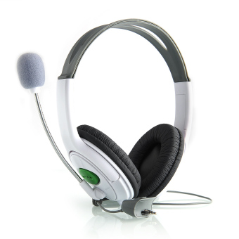 โอไม่มีชุดหูฟังขนาดใหญ่ระบุหูโทรศัพท์ พร้อมกับไมโครโฟนสำหรับ XBOX 360 Xbox360 Slim ใหม่ (ขาว) โอไม่มีชุดหูฟังขนาดใหญ่ระบุหูโทรศัพท์ พร้อมกับไมโครโฟนสำหรับ XBOX 360 Xbox360 Slim ใหม่ (ขาว)