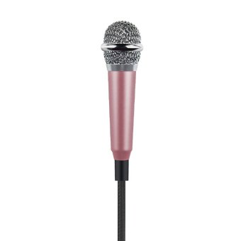 KH ไมโครโฟนจิ๋ว คาราโอเกะ (Mini Microphone Karaoke) เหมาะสำหรับโทรศัพท์มือถือ, แท็บเล็ต, โน๊ตบุ๊ค รุ่นไม่มีขาตั้งไมค์ (สีทองชมพู) KH ไมโครโฟนจิ๋ว คาราโอเกะ (Mini Microphone Karaoke) เหมาะสำหรับโทรศัพท์มือถือ, แท็บเล็ต, โน๊ตบุ๊ค รุ่นไม่มีขาตั้งไมค์ (สีทองชมพู)