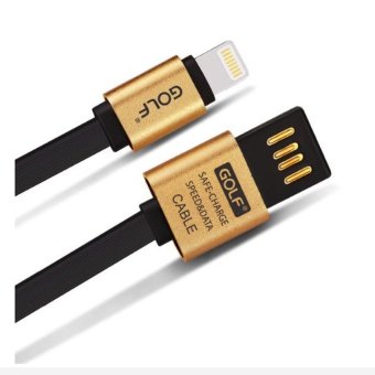 Golf Metal Quick Charge สายชาร์จ Lightning USB สองหน้า For iPhone/iPad 100cm.(สีทอง) Golf Metal Quick Charge สายชาร์จ Lightning USB สองหน้า For iPhone/iPad 100cm.(สีทอง)