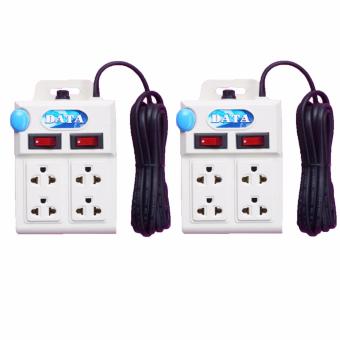 DATA รางปลั๊กไฟ ปลั๊กพ่วง 5 เมตร รุ่น PT-45 แพ็คคู่ DATA รางปลั๊กไฟ ปลั๊กพ่วง 5 เมตร รุ่น PT-45 แพ็คคู่