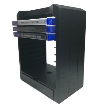 ชั้นวางแผ่น เกมส์ บลูเรย์ PS3 PS4 Xbox One Game Bluray Storage Tower - Black ชั้นวางแผ่น เกมส์ บลูเรย์ PS3 PS4 Xbox One Game Bluray Storage Tower - Black