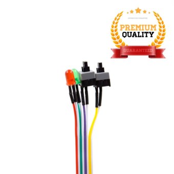 DIY สายสวิตช์คอมพิวเตอร์ พร้อมหลอด LED Power/Reset Switch with Power and HDD LED DIY สายสวิตช์คอมพิวเตอร์ พร้อมหลอด LED Power/Reset Switch with Power and HDD LED