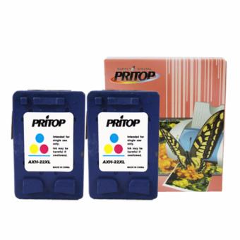 HP 22XL ตลับหมึกอิงค์เทียบเท่า Pritop หมึกสี 2 ตลับ HP 22XL ตลับหมึกอิงค์เทียบเท่า Pritop หมึกสี 2 ตลับ