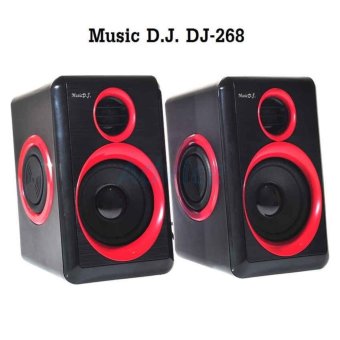 Music D.J. DJ-268 (Black-Red) ลำโพงคอมพิวเตอร์ รับประกันศูนย์ Music D.J. DJ-268 (Black-Red) ลำโพงคอมพิวเตอร์ รับประกันศูนย์