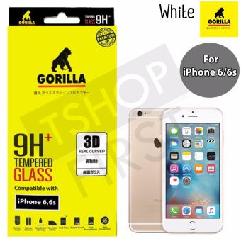 Gorilla New 3D Real Curved กอริล่า ฟิล์มกระจกนิรภัยเต็มจอขอบโค้ง For iPhone 6,6s Gorilla New 3D Real Curved กอริล่า ฟิล์มกระจกนิรภัยเต็มจอขอบโค้ง For iPhone 6,6s