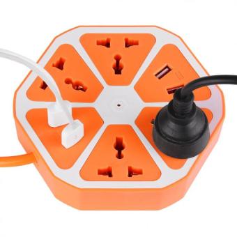 DT ปลั๊กไฟทรงผลไม้ 4ช่องUSb ชาร์จมือถือได้ 4 usb hexagon socket (สีส้ม) DT ปลั๊กไฟทรงผลไม้ 4ช่องUSb ชาร์จมือถือได้ 4 usb hexagon socket (สีส้ม)