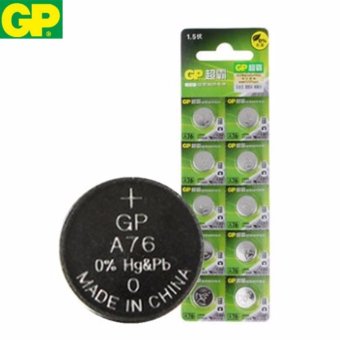 GP ถ่านกระดุม รุ่น LR44 / A76 / AG13 / 357 / LR1154 (สำหรับเครื่องช่วยฟัง รุ่น 801A 801B 801E)(1 แพ็ค 10 ก้อน) GP ถ่านกระดุม รุ่น LR44 / A76 / AG13 / 357 / LR1154 (สำหรับเครื่องช่วยฟัง รุ่น 801A 801B 801E)(1 แพ็ค 10 ก้อน)