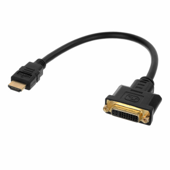 HDMI ตัวผู้กับตัวเมีย DVI (24 x 5) สายอะแดปเตอร์ (30+/-2ซม) HDMI ตัวผู้กับตัวเมีย DVI (24 x 5) สายอะแดปเตอร์ (30+/-2ซม)