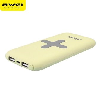 Awei แบตเตอรี่สำรองWireless Charging Power Bank รุ่น P98K (yellow) Awei แบตเตอรี่สำรองWireless Charging Power Bank รุ่น P98K (yellow)