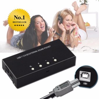 Elit ซาวด์การ์ด USB ชุดแยก 8 ไลน์ กล่องแยกไลน์คาราโอเกะ 3D 7.1 USB External Sound Card Sound Box Support Digital Audio Streaming Vista With Driver CD Elit ซาวด์การ์ด USB ชุดแยก 8 ไลน์ กล่องแยกไลน์คาราโอเกะ 3D 7.1 USB External Sound Card Sound Box Support Digital Audio Streaming Vista With Driver CD
