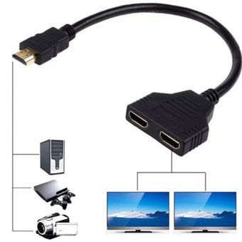 HDMI Y-HDMI splitter cable 1ออก2จอ full hd 1080p HDMI Y-HDMI splitter cable 1ออก2จอ full hd 1080p