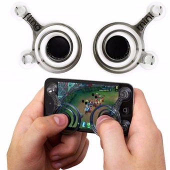 จอยเกมส์มือถือ (2 ชิ้น) ทุกเกมที่ใช้ระบบสัมผัสนิ้วโป้ง (Android / iPhone iPad) i-Joystick For All Mobile Brand จอยเกมส์มือถือ (2 ชิ้น) ทุกเกมที่ใช้ระบบสัมผัสนิ้วโป้ง (Android / iPhone iPad) i-Joystick For All Mobile Brand