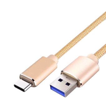 AWEI CL-980 USB 3.0 TYPE - C Cable Charger & Sync Data สายถัก (Gold) AWEI CL-980 USB 3.0 TYPE - C Cable Charger & Sync Data สายถัก (Gold)