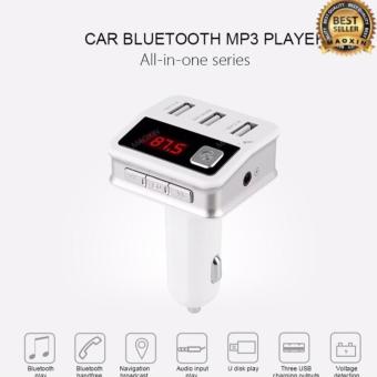 maoxin ของแท้100% บลูทูธในรถยนต์ B12 Bluetooth MP3 Player Handsfree Car Kit AUX Hands Free FM Transmitter With LCD 3*USB Car Charger Cigarette Lighter maoxin ของแท้100% บลูทูธในรถยนต์ B12 Bluetooth MP3 Player Handsfree Car Kit AUX Hands Free FM Transmitter With LCD 3*USB Car Charger Cigarette Lighter
