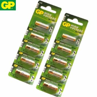 GP Battery ถ่าน Alkaline Battery 12V. รุ่น GP27A / A27S / A27L / L828 (2 แพ็ค 10 ก้อน) GP Battery ถ่าน Alkaline Battery 12V. รุ่น GP27A / A27S / A27L / L828 (2 แพ็ค 10 ก้อน)