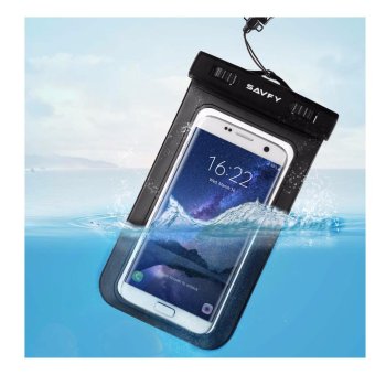 SAVFY ซองกันน้ำ สำหรับ Apple iPhone 6S 6,6S Plus, SE 5S 7, Samsung Galaxy S7, S6 Note 5 4, HTC LG Sony Nokia Motorola (ขนาดแนวทแยง 6 นิ้ว) SAVFY ซองกันน้ำ สำหรับ Apple iPhone 6S 6,6S Plus, SE 5S 7, Samsung Galaxy S7, S6 Note 5 4, HTC LG Sony Nokia Motorola (ขนาดแนวทแยง 6 นิ้ว)