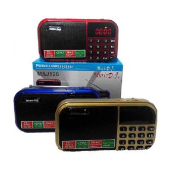 Music D.J. รุ่น M&J 128 Portable Mini Speaker ลำโพงพาพาขนาดเล็ก Music D.J. รุ่น M&J 128 Portable Mini Speaker ลำโพงพาพาขนาดเล็ก