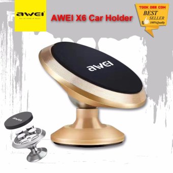 AWEI X6 Car Holder แม่เหล็กติดโทรศัพท์ในรถAuto-Attach Magnetic Hold AWEI X6 Car Holder แม่เหล็กติดโทรศัพท์ในรถAuto-Attach Magnetic Hold