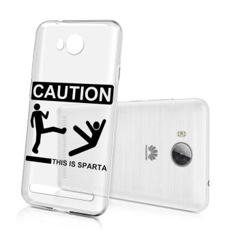 Hug Case TPU เคส Huawei Y3 II เคสโทรศัพท์พิมพ์ลาย Caution เนื้อบาง 0.3 mm Hug Case TPU เคส Huawei Y3 II เคสโทรศัพท์พิมพ์ลาย Caution เนื้อบาง 0.3 mm