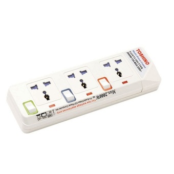 Toshino รางปลั๊กไฟกันไฟกระชาก 3 ช่อง 4.5 เมตร 3 สวิตช์ รุ่น E-9135T (White) Toshino รางปลั๊กไฟกันไฟกระชาก 3 ช่อง 4.5 เมตร 3 สวิตช์ รุ่น E-9135T (White)