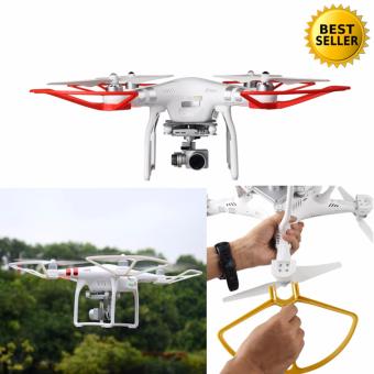 DJI Prop guards ตัวกันใบพัดชน สำหรับ DJI PHANTOM 2 - 3 ทุกรุ่น สีขาว-แดง DJI Prop guards ตัวกันใบพัดชน สำหรับ DJI PHANTOM 2 - 3 ทุกรุ่น สีขาว-แดง