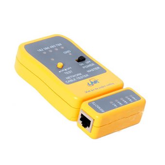 LINK Network Cable Tester US-8010 (เหลือง) LINK Network Cable Tester US-8010 (เหลือง)