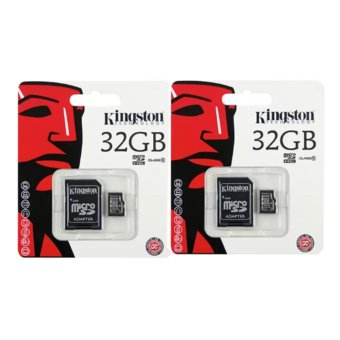 Kingston anny Kingston Memory Card Micro SD SDHC 32 GB Class 10 คิงส์ตัน เมมโมรี่การ์ด 32 GB รุ่น แพ็ค 2ชิ้น Kingston anny Kingston Memory Card Micro SD SDHC 32 GB Class 10 คิงส์ตัน เมมโมรี่การ์ด 32 GB รุ่น แพ็ค 2ชิ้น