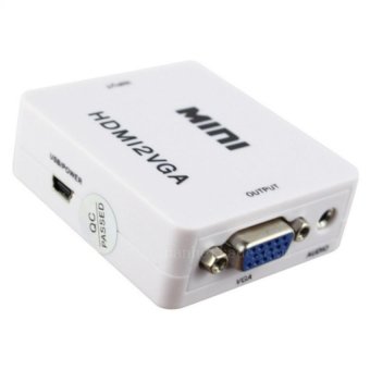 KS ตัวแปลงHDMI to VGA with Audio Line Out Converter KS ตัวแปลงHDMI to VGA with Audio Line Out Converter