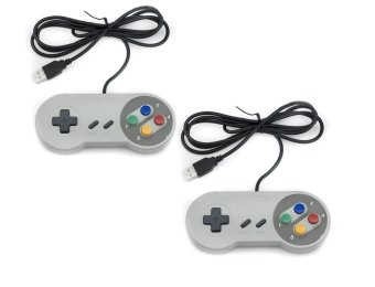 จอยเกมส์ 16 Bit ซุปเปอร์นินเทนโด (2 ชิ้น) Nintendo game PC controller SFC GamePad for Windows PC USB Super famicom จอยเกมส์ 16 Bit ซุปเปอร์นินเทนโด (2 ชิ้น) Nintendo game PC controller SFC GamePad for Windows PC USB Super famicom