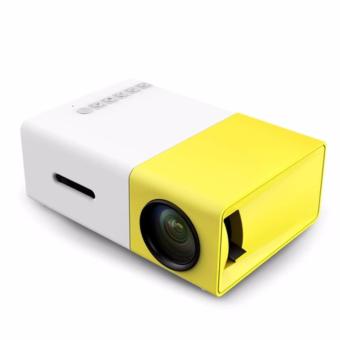 โปรเจคเตอร์ Newest Mini LED Projector Home Theater Beamer Built-in Battery รุ่น YG300 - สีเหลืองขาว โปรเจคเตอร์ Newest Mini LED Projector Home Theater Beamer Built-in Battery รุ่น YG300 - สีเหลืองขาว