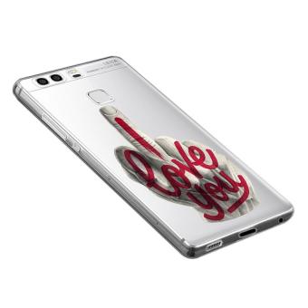 AFTERSHOCK TPU Case Huawei P9 (เคสใสพิมพ์ลาย I Love you) / Thin 0.33 mm AFTERSHOCK TPU Case Huawei P9 (เคสใสพิมพ์ลาย I Love you) / Thin 0.33 mm