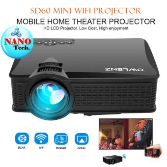 โปรเจคเตอร์ SD60 PLUS 2017 Easy connect best of Mini projector - สีดำ โปรเจคเตอร์ SD60 PLUS 2017 Easy connect best of Mini projector - สีดำ