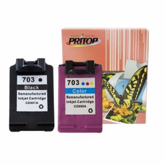 HP หมึกพิมพ์อิงค์เจ็ท 703BK/703CO ดำ 1 ตลับ สี 1 ตลับ HP หมึกพิมพ์อิงค์เจ็ท 703BK/703CO ดำ 1 ตลับ สี 1 ตลับ