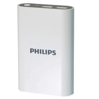 Philips แบตเตอร์รี่สำรอง 7,500mAh 2port USB Charging 2.1A รุ่น DLP7503/97 (สีขาว) Philips แบตเตอร์รี่สำรอง 7,500mAh 2port USB Charging 2.1A รุ่น DLP7503/97 (สีขาว)
