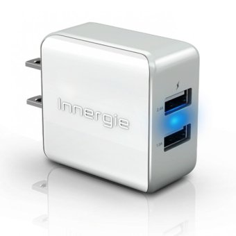 Innergie รุ่น PowerJoy Plus 17 ที่ชาร์จแบบ Dual USB Port 17 Watts3.4 Amp สำหรับไฟบ้าน (สีขาว/เทา) Innergie รุ่น PowerJoy Plus 17 ที่ชาร์จแบบ Dual USB Port 17 Watts3.4 Amp สำหรับไฟบ้าน (สีขาว/เทา)