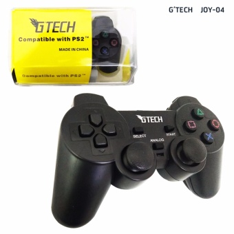 JOY GTECH จอยสติกส์สำหรับ Play station 2 (สีดำ)