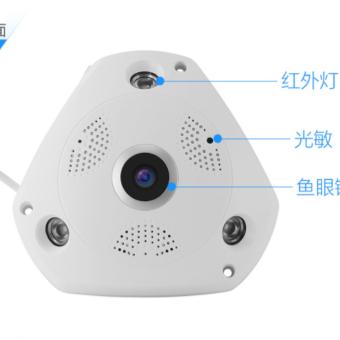 Kate IP CAM กล้องวงจรปิดไร้สาย HD Panoramic Camera Lens 360°(สีขาว) รุ่น 3603